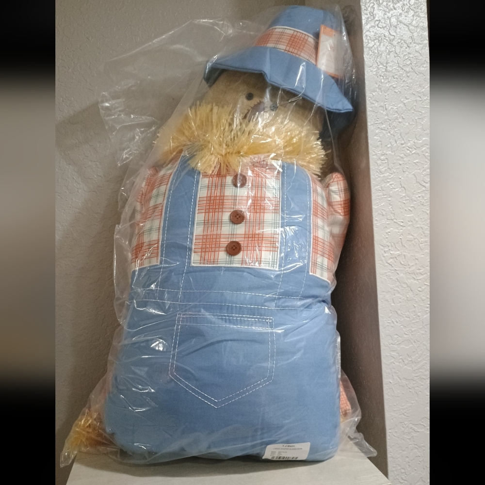 5' Storehouse Scarecrow Pillow Plush Halloween Fall Thanksgiving Pumpkin Patch